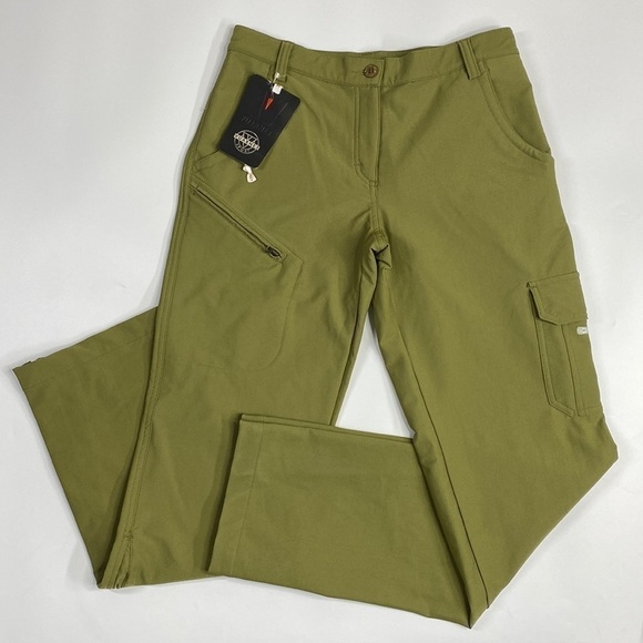 Vuarnet Sport Sarh Lady Pants Sage Green Size 42 Women's Large 30x32 NWT - Picture 1 of 16